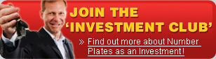 Join the investment club - Find out more about number plates as an investment